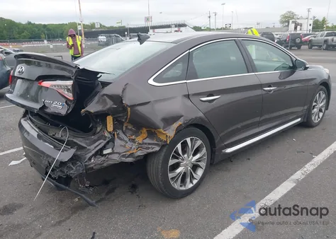 2015 Hyundai Sonata Limited 2.0T z USA, uszkodzony, nr VIN 5NPE34AB6FH141462